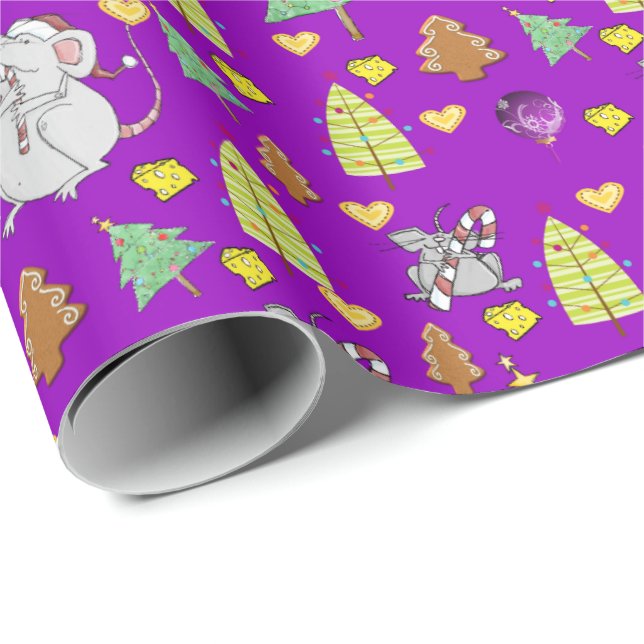 Presente Árvores de Natal Molhando Papel Mouse Queijo Puro (Ponta do rolo)