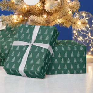 Presente Árvores de Natal no Verde - Rolo de Papel de Embru