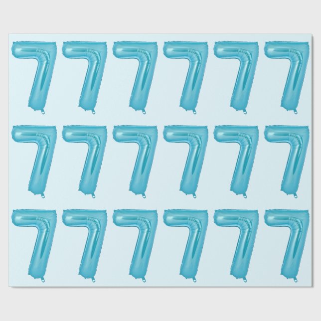 Presente Azul 7 - Papel de empacotamento por balão (Aberto)