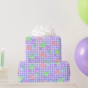 Presente Balões De Aniversário Em Papel De Embalagem De G