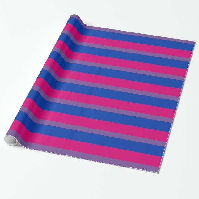 Presente Bandeira do orgulho da bissexualidade Papel de emb (Desenrolado)