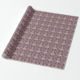 Presente Barroco clássico, papel de parede floral vintage.
