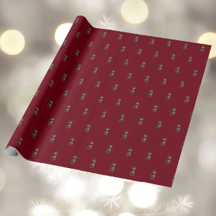 Presente Belo papel de moldagem do Elf de Natal de Cara