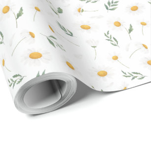 Presente Belo papel floral de embrulho