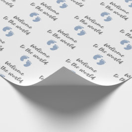 Presente Bem-Vindo Ao Mundo Papel De Embalagem De Bebês