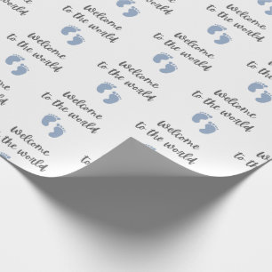 Presente Bem-Vindo Ao Mundo Papel De Embalagem De Bebês