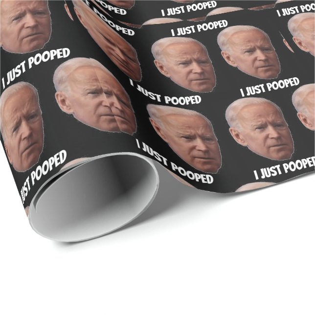 PRESENTE BIDEN, EU APENAS PÔS TODO O PAPEL DE EMBALAGEM DE  (Ponta do rolo)
