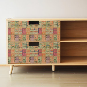 Presente Bilhetes De Vintage Ou Papel De Embalagem