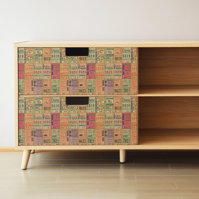 Presente Bilhetes De Vintage Ou Papel De Embalagem (This is a mockup, your design may appear larger or smaller depending on your surface size.)