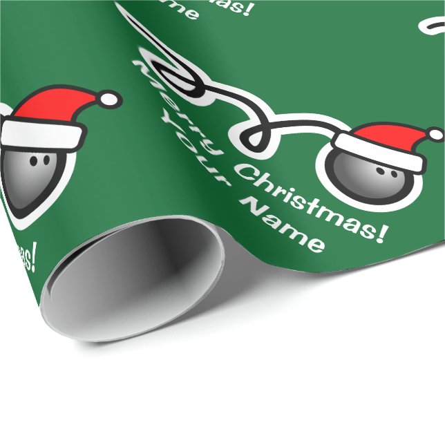 Presente Bola de boliche do chapéu do papai noel do papel (Ponta do rolo)