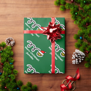 Presente Bola de tênis do chapéu do papai noel do papel d