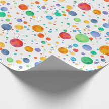 Bolinhas Rainbow Boho Papel de moldagem por aquare