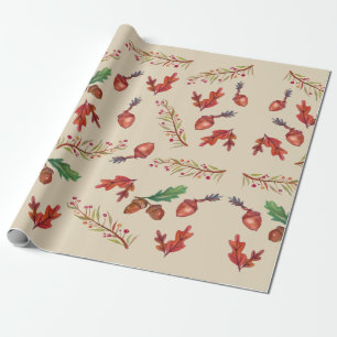 Presente Bolotas, Folhas de outono, Papel de Quebra