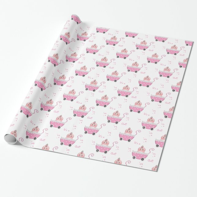 Presente Bonito é um papel de envolvimento do chá de (Desenrolado)