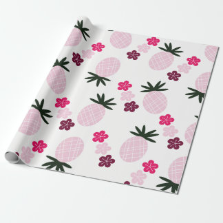 Presente Bonito no papel de envolvimento do rosa Aloha