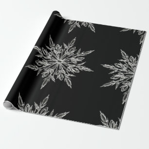 PRESENTE BONITO PAPEL DE TRAVAGEM DE NEVE CRISTAL