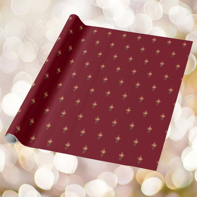 Presente Brincando De Um Papel De Moldagem De Elfo De Natal (Criador carregado)