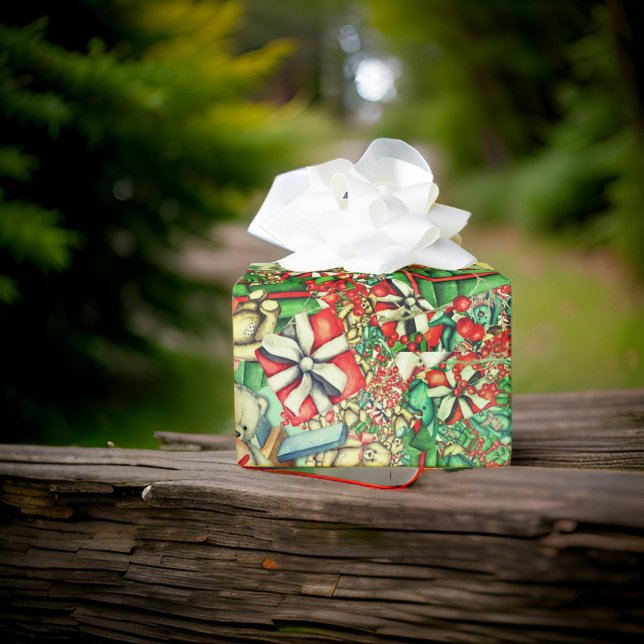 Presente Brinquedos de Bears de Natal | Papel de enrolament (Criador carregado)