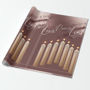 PRESENTE BRONZE HANUKKAH EMITIU PAPEL DE EMBALAGEM