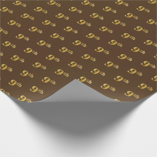 Presente Brown, papel de envolvimento do evento do ouro do