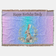 presente Bunny Rabbit - cobertor personalizado
