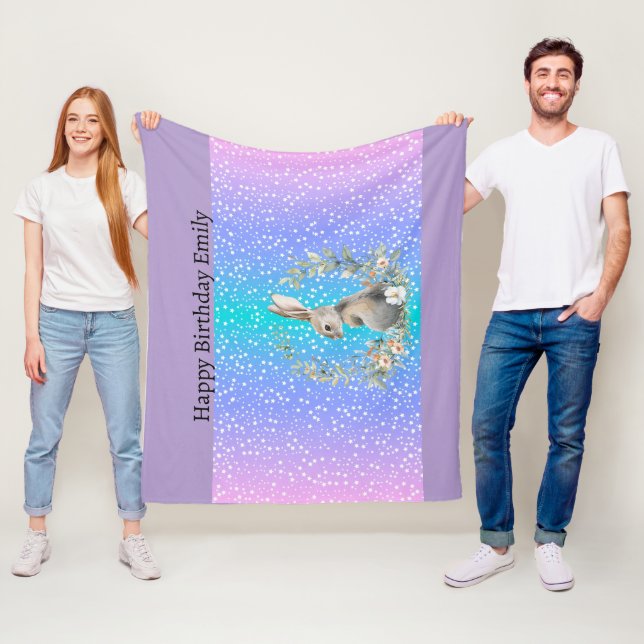 presente Bunny Rabbit - cobertor personalizado (In Situ)