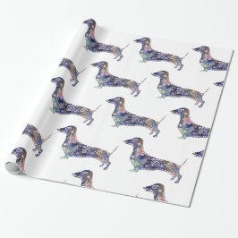 Presente Cachorro Mandala, Papel De Embalagem Brilhante