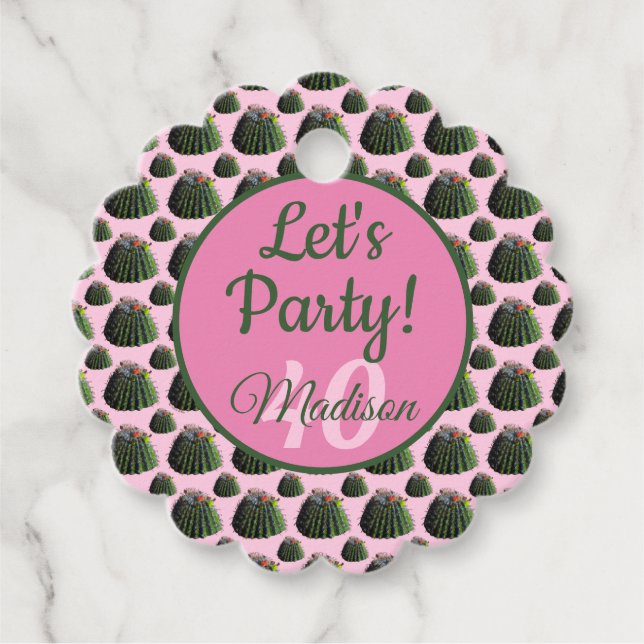 Presente Cactus / Etiqueta Favorecida (Frente)