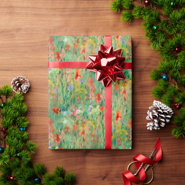 Presente Campo de Papel de Parede Floral de Prado de Glória (Presente de Natal)