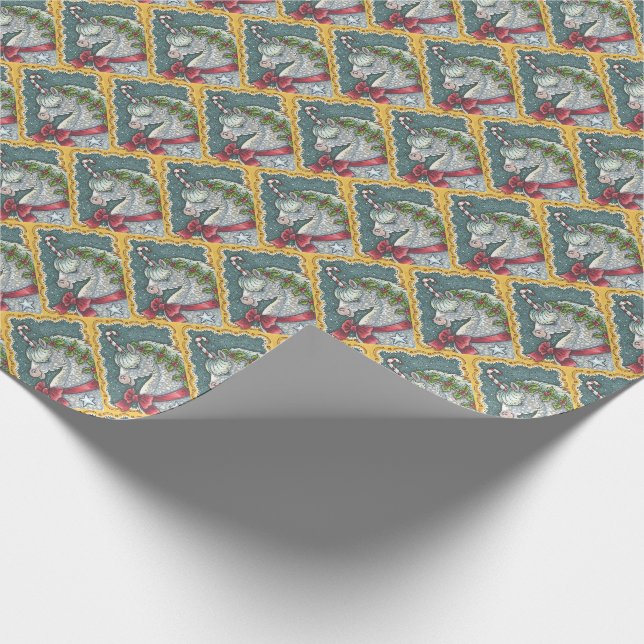 PRESENTE CANDY CANE CHRISTMAS UNICORN, PAPEL DE ENVOLVIMENT (Ponta)