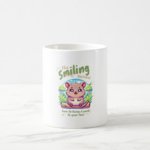 Presente Caneca de Café Fofo Marsupial Sorridente