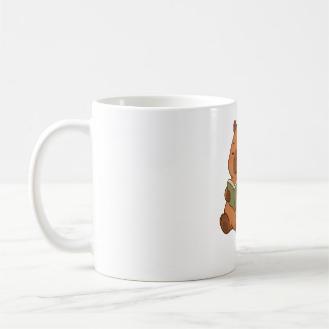 Presente Caneca de Café Lanterna Capivara Leitura  (Esquerda)