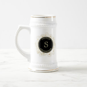 Presente Caneca de Cerveja para Padrinho em Ouro P