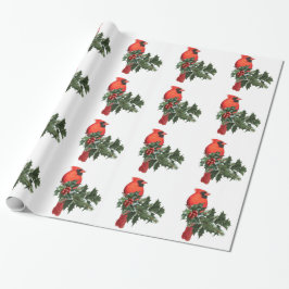 Presente Cardeal em papel de moldagem Holly 2
