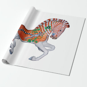 Presente Carousel Animal Quagga Zebra - Foto: Papel de embr