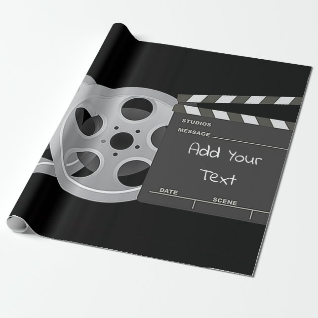 Presente Carretel de filme, papel de envolvimento de (Desenrolado)