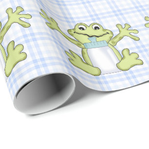 Presente Cartoon de Sapo do Baby Boy brilhante papel de emb