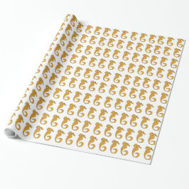 Presente Cavalo-marinho - Papel de enrolamento brilhante, 3