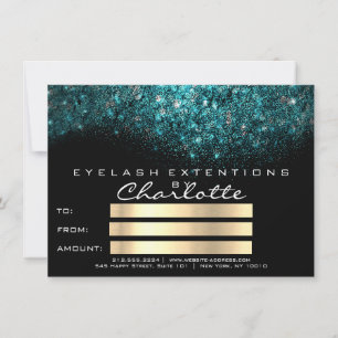 Presente Certificado Azul Turquesa Preto Branco