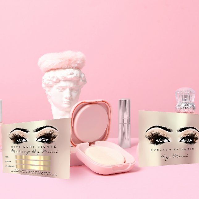 Presente Certificado de Artista de Maquiagem de Cí (Criador carregado)