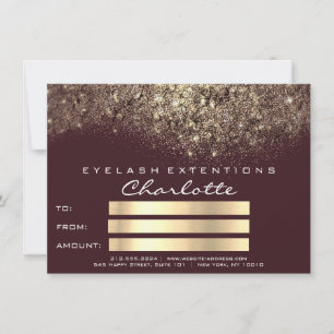 Presente Certificado Glitter Confete Dourado Burgu