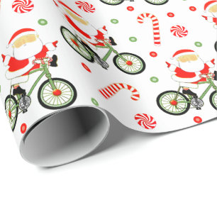 Presente Ciclista Bicicleta Papel de Maçã de Natal