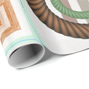 Presente Circular de papel de enrolamento brilhante