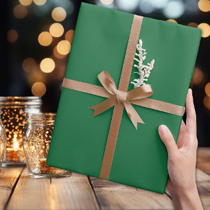 Presente Clássico Verde Esmeralda - Papel de enrolamento