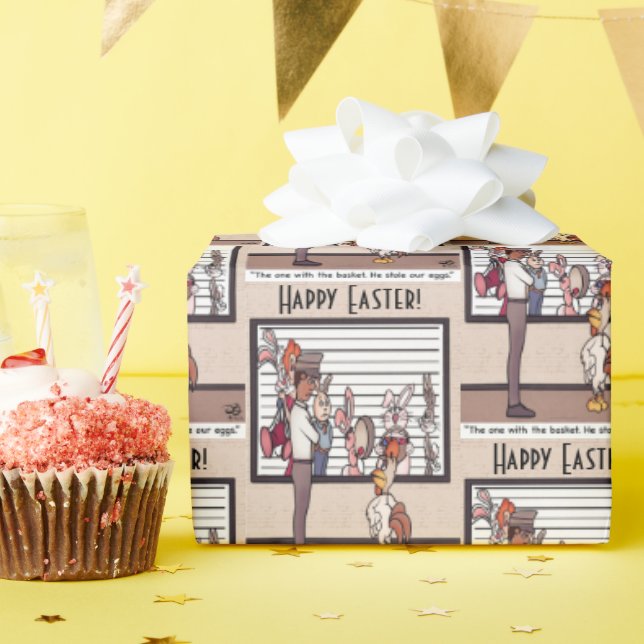 Presente Coelhos Em Papel De Enrolamento De Lineup (Festa de aniversário)