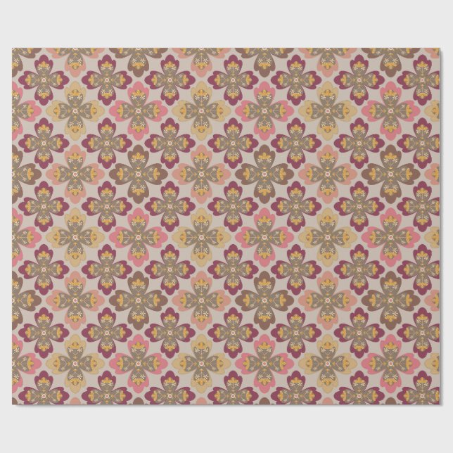 Presente Coleção Morieve Papel de Parede Floral de Luxo (Aberto)