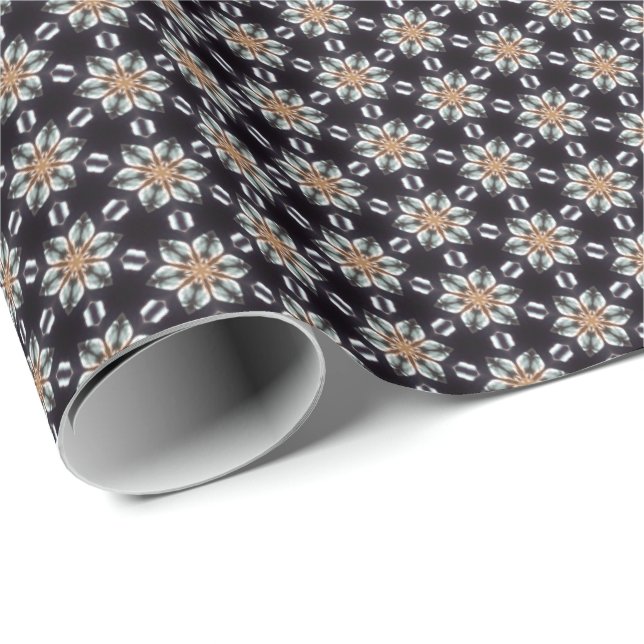 Presente Como o papel de envolvimento do teste padrão da (Ponta do rolo)