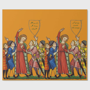 Presente Como te amo? Papel de empacotamento