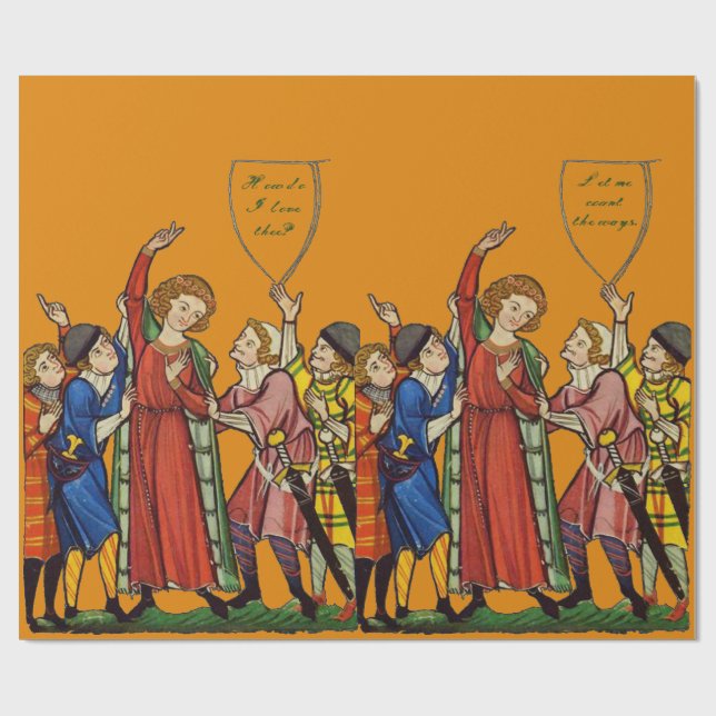 Presente Como te amo? Papel de empacotamento (Aberto)