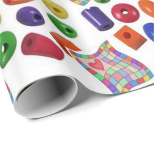 Presente Cores de papel de empacotamento brilhante